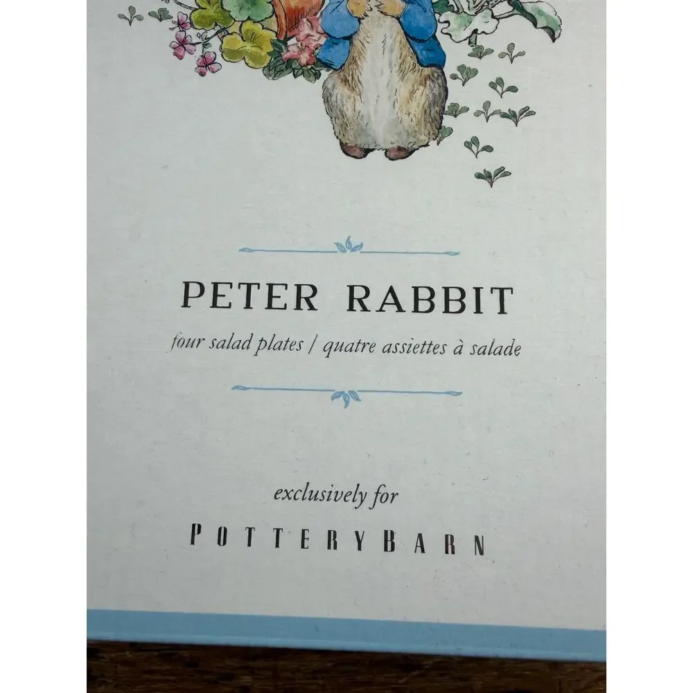 Pottery Barn Beatrix Potter Peter Rabbit Salad Plates NIP